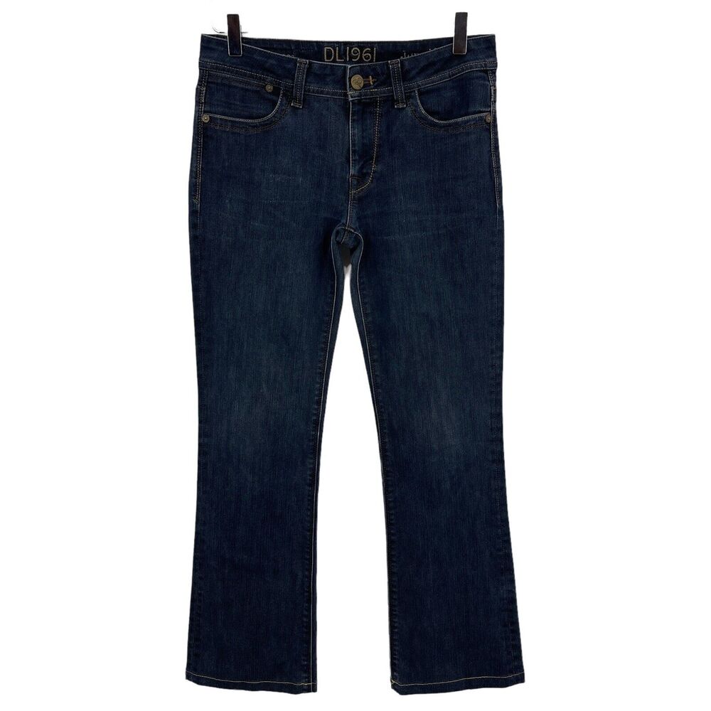 DL1961 Jennifer High Rise Boot 4-Way 360 Stretch Dark Wash Jeans Size 28